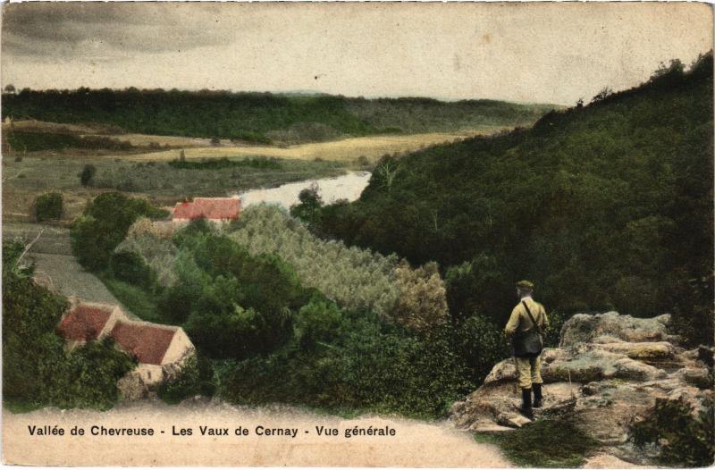 Carte postale ancienne Cernay la Ville Les Vaulx, vue generale France à Cernay-la-Ville