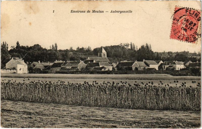 Carte postale ancienne Aubergenville Vue Generale France à Aubergenville