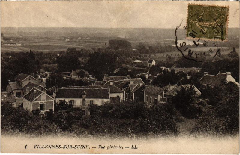Carte postale ancienne Villennes s Seine Vue Generale France