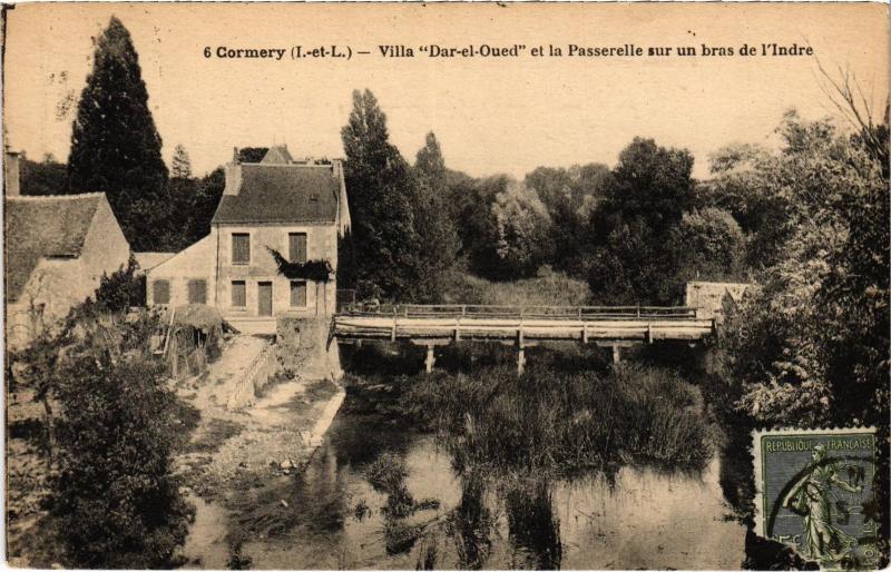 Carte postale ancienne Cormery Villa Dar el Oued France à Cormery