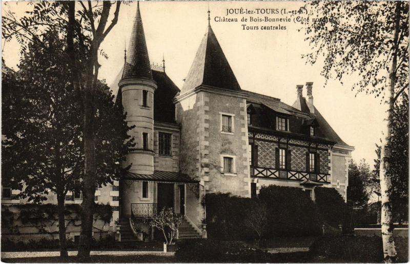 Carte postale ancienne Joue lez Tours Chateau de Bois Bonnevie France à Tours