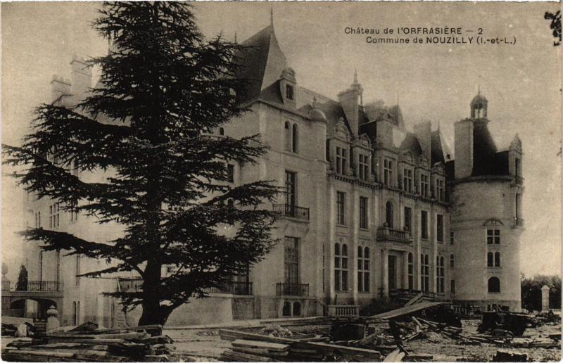 Carte postale ancienne Nouzilly Chateau de l'Orfrasiere France à Nouzilly