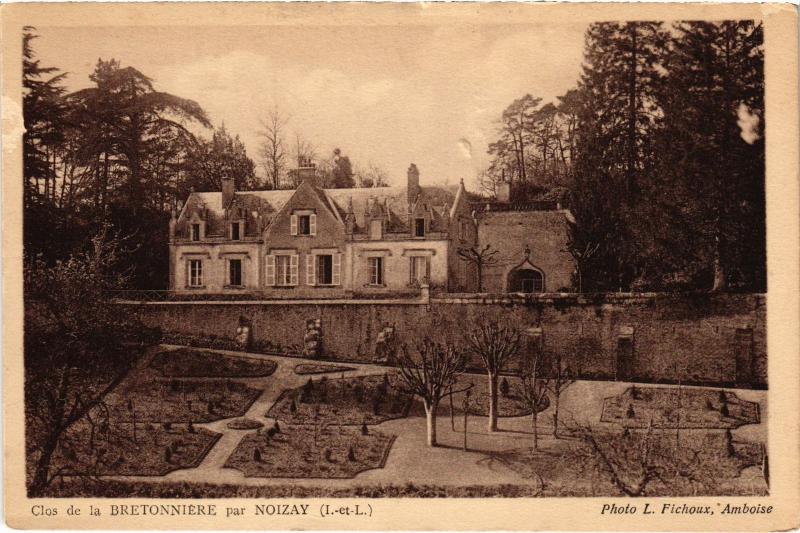 Carte postale ancienne Noizay Clos de la Bretonniere France à Noizay