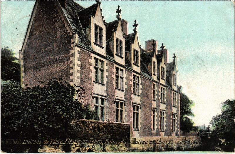 Carte postale ancienne Plessis lez Tours Chateau de Louis Xi France à Tours