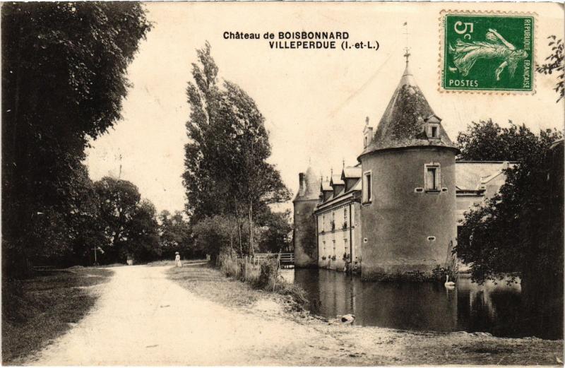 Carte postale ancienne Villeperdue Chateau de Boisbonnard France à Villeperdue