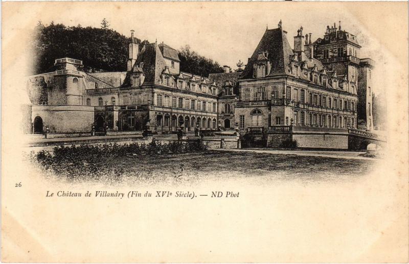 Carte postale ancienne Villandry Le Chateau France à Villandry