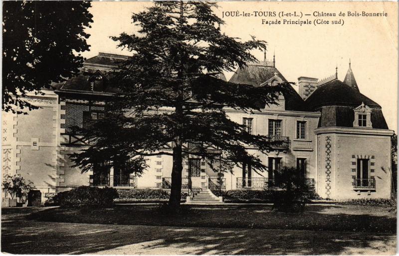 Carte postale ancienne Joue-Lez-Tours Chateau d Bois Bonnevie France à Tours