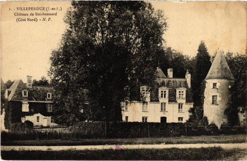 Carte postale ancienne Villeperdue Chateau de Boisbonnard France à Villeperdue