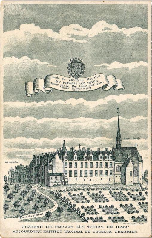 Carte postale ancienne Plessis les Tours Chateau France à Tours