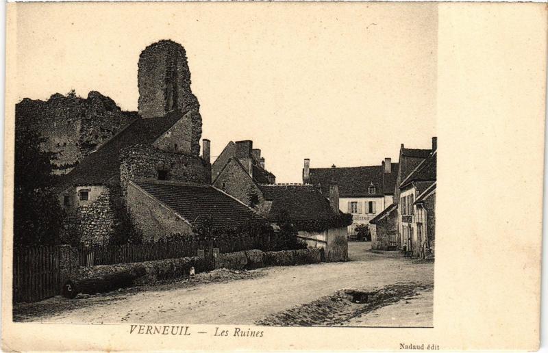 Carte postale ancienne Verneuil Les Ruines France à Neuil