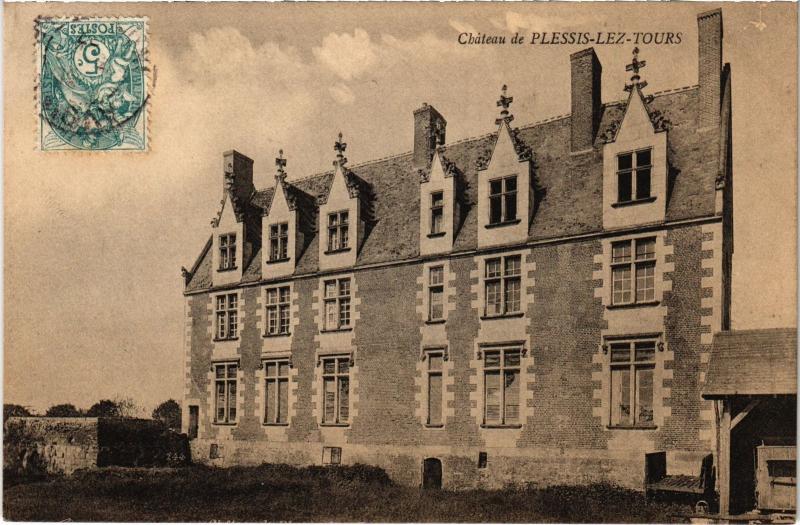Carte postale ancienne Plessis les Tours Le Chateau France à Tours