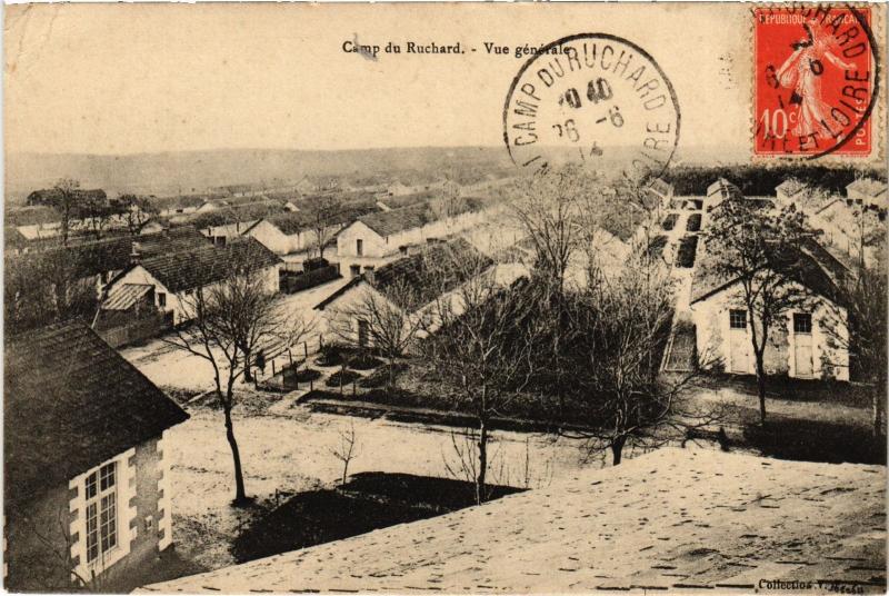 Carte postale ancienne Camp du Ruchard Vue Generale France