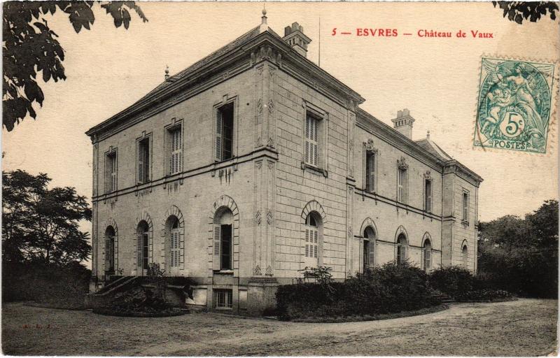 Carte postale ancienne Esvres Chateau de Vaux France à Esvres