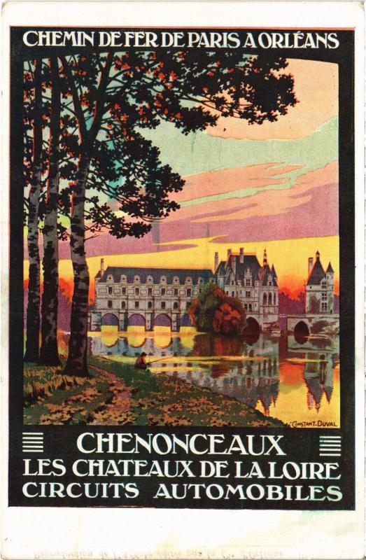 Carte postale ancienne Souvenir de Chenonceaux France à Chenonceaux