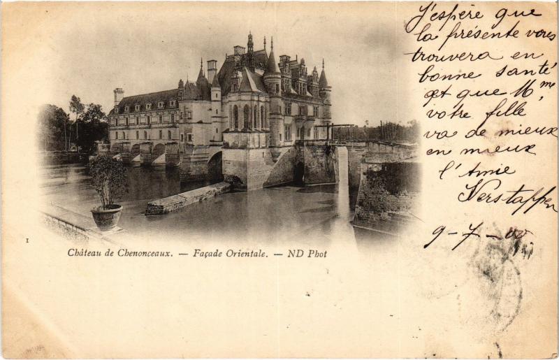 Carte postale ancienne Chenonceaux Le Chateau France à Chenonceaux