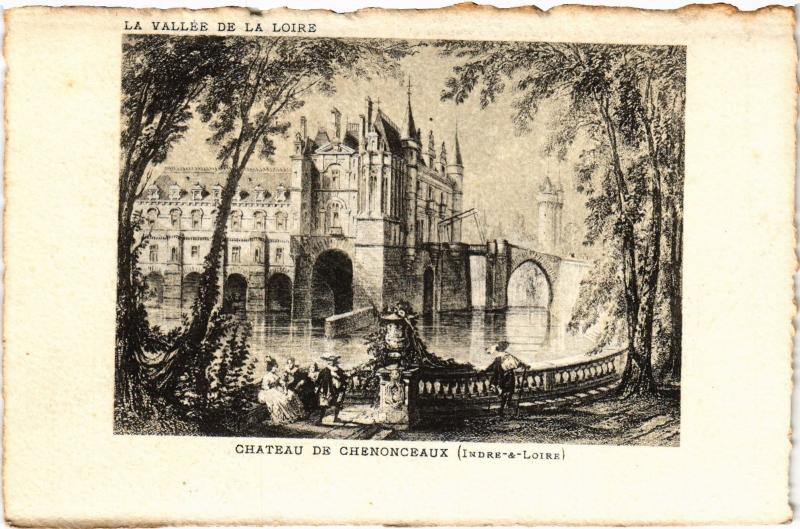 Carte postale ancienne Chenonceaux Le Chateau France à Chenonceaux