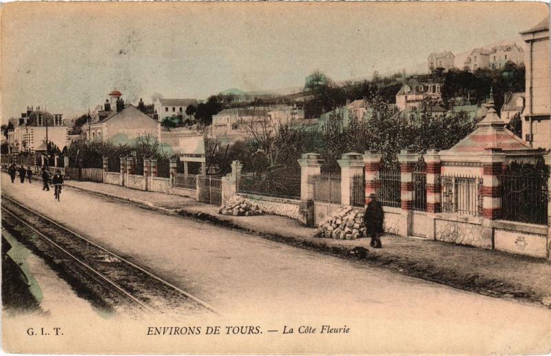 Carte postale ancienne Environs de Tours La Cote Fleurie France à Tours