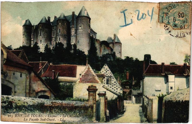 Carte postale ancienne Environs de Tours Le Chateau France à Tours