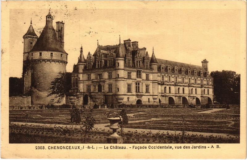 Carte postale ancienne Chenonceaux Le Chateau France à Chenonceaux