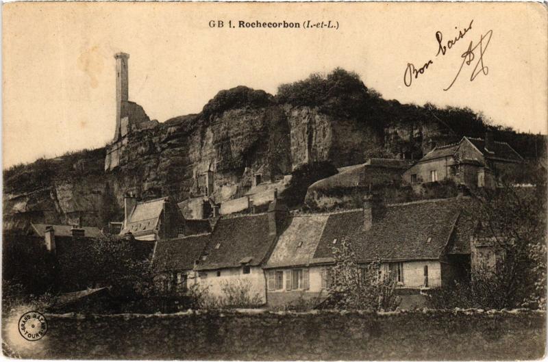 Carte postale ancienne Rochecorbon France à Rochecorbon