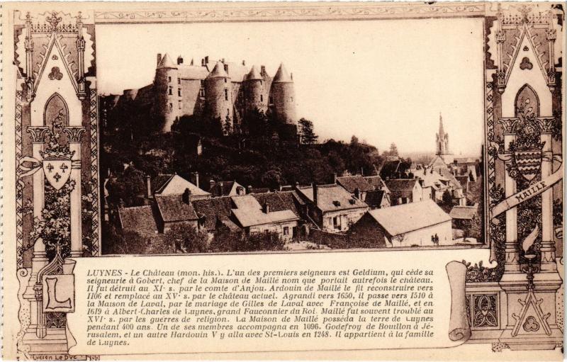 Carte postale ancienne Luynes Le Chateau France à Luynes