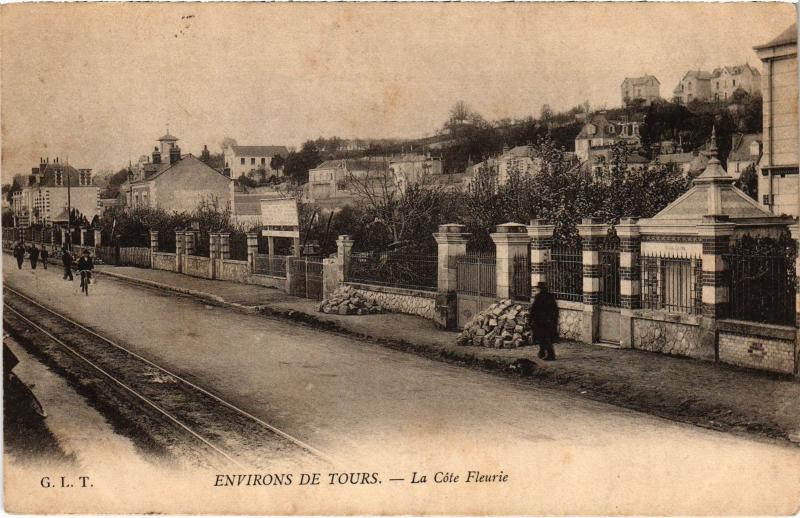 Carte postale ancienne Environs de Tours La Cote Fleurie France à Tours