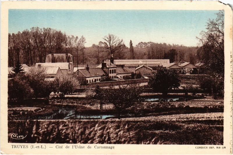 Carte postale ancienne Truyes Cite de l'Usine de Cartonnage France à Truyes