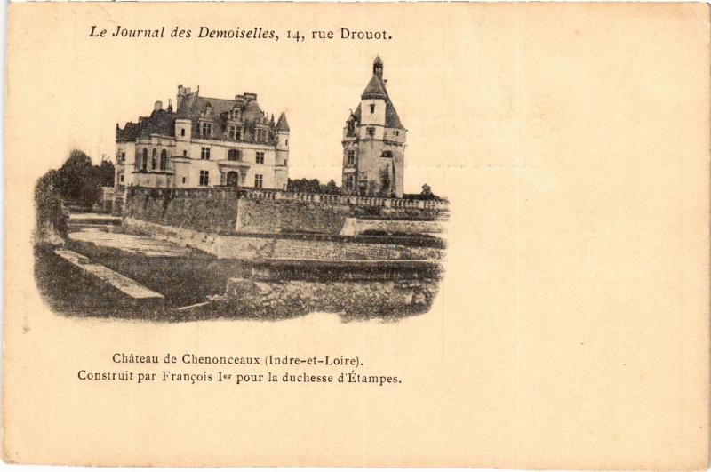 Carte postale ancienne Chenonceaux Le Chateau France à Chenonceaux