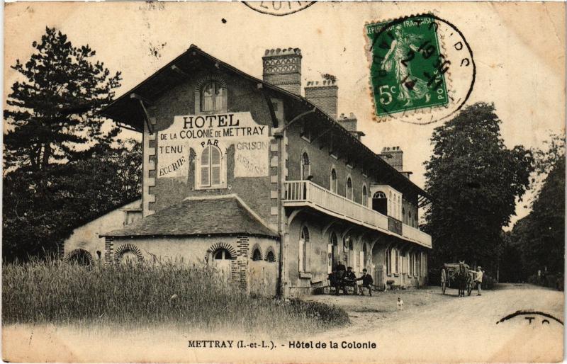Carte postale ancienne Mettray Hotel de la Colonie France à Mettray