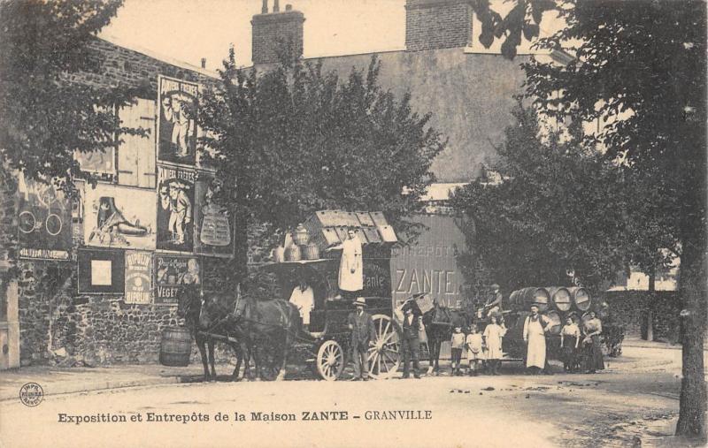 Carte postale ancienne Granville - Exposition Et Entrepots De La Maison Zante A Granville à Granville