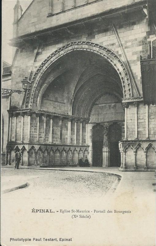 Carte postale ancienne Eglise St Maurice à Épinal