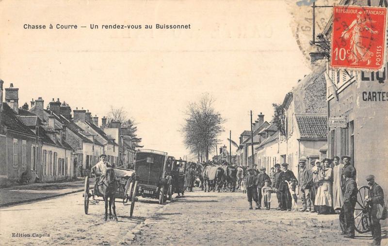 Carte postale ancienne Gazeran - Un Rendez Vous Au Buissonnet à Gazeran