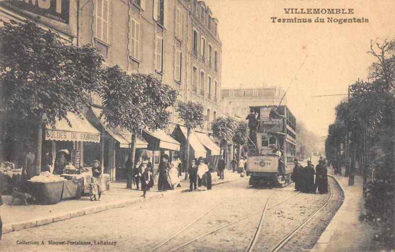 Carte postale ancienne Villemomble - Terminus Du Nogentais à Villemomble