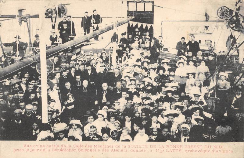 Carte postale ancienne Vue D'Un Partie De La Salle Des Machines De La Societe De La Bonne Presse