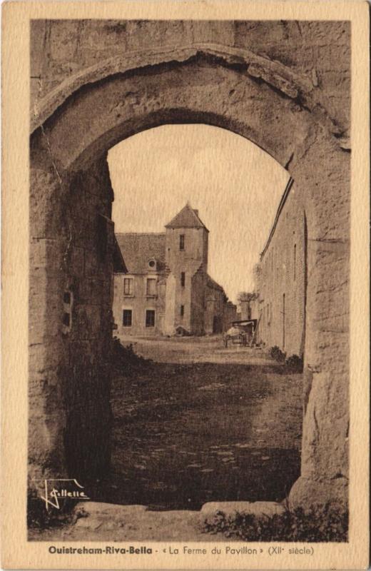 Carte postale ancienne Ouistreham Riva-Bella - La Ferme du Pavillon à Ouistreham