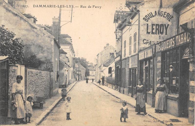 Carte postale ancienne Dammarie Les Lys - Rue De Farcy à Dammarie-les-Lys