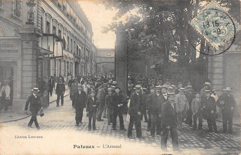 Carte postale ancienne Puteaux - L'Arsenal à Puteaux