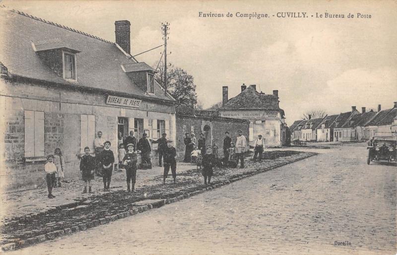 Carte postale ancienne Env.de Compiegne - Cuvilly - Le Bureau De Poste à Cuvilly