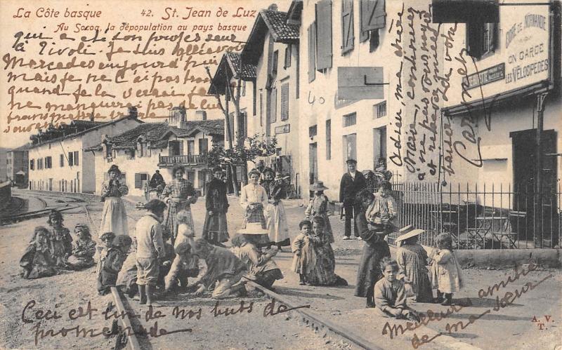 Carte postale ancienne Saint Jean De Luz - Au Socoa - Le Depopulation Au Pays Basque à Saint-Jean-de-Luz