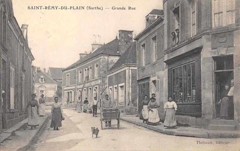 Carte postale ancienne Saint Remy Du Plain - Grande Rue