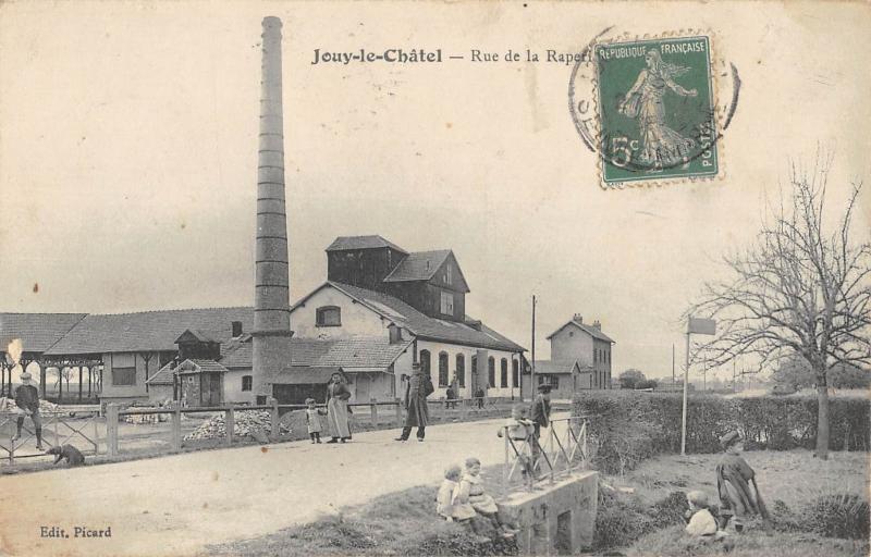 Carte postale ancienne Jouy Le Chatel - Rue De La Raperie à Jouy-le-Châtel