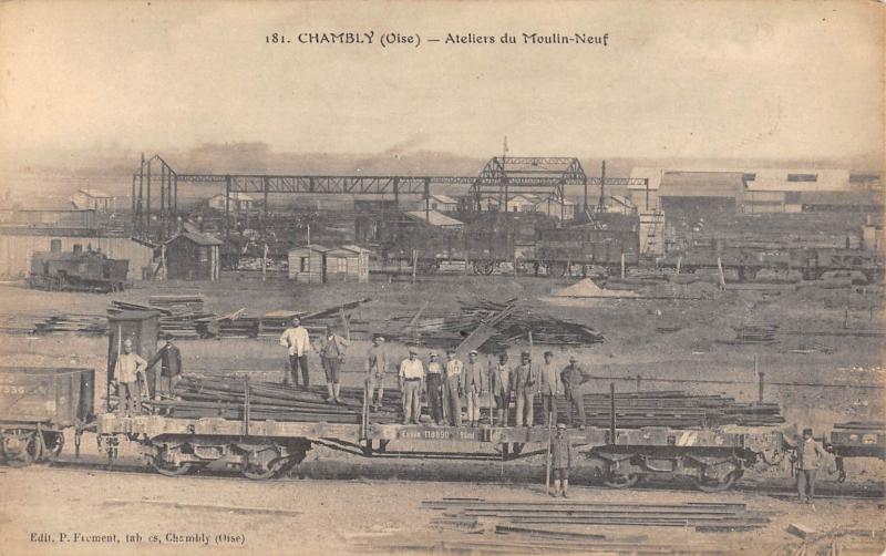 Carte postale ancienne Chambly - Ateliers Du Moulin Neuf à Chambly