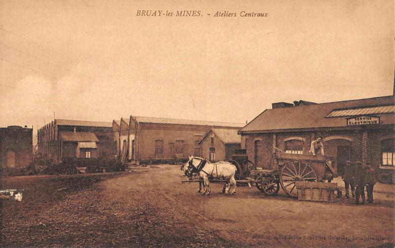 Carte postale ancienne Bruay Les Mines - Ateliers Centraux