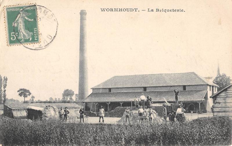 Carte postale ancienne Wormhoudt - La Briqueterie