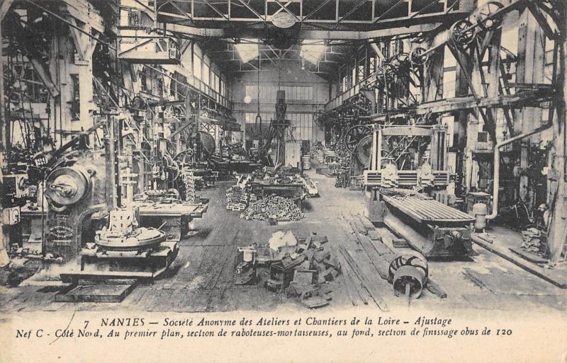 Carte postale ancienne Nantes - Sté Des Ateliers Et Chantiers De La Loire - Ajustage à Nantes