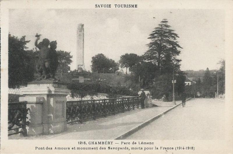 Carte postale ancienne Parc de Lémenc à Chambéry