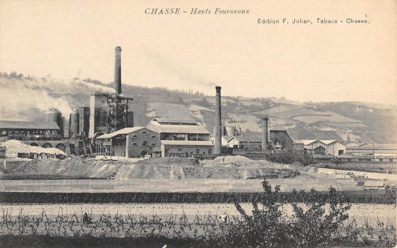 Carte postale ancienne Chasse - Hauts Fourneaux