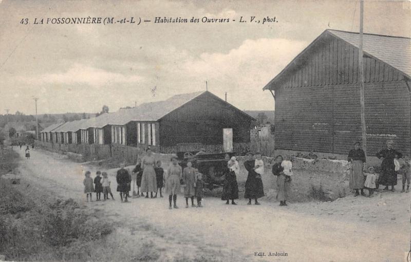 Carte postale ancienne La Possonniere - Habitation Des Ouvriers à La Possonnière
