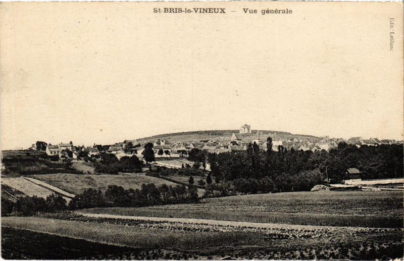 Carte postale ancienne Saint-Bris le Vineux Vue Generale France à Saint-Bris-le-Vineux