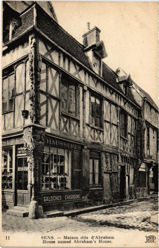 Carte postale ancienne Sens Maison dite d'Abraham France